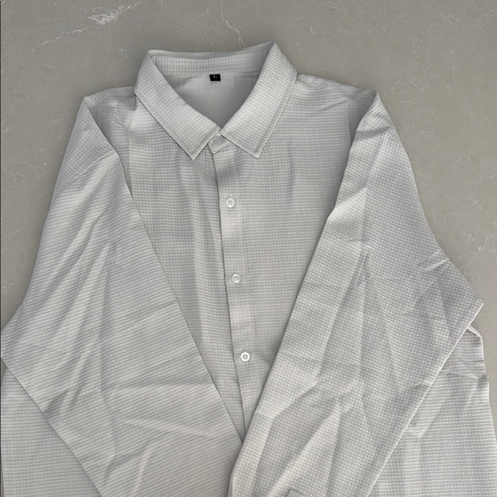 Classic Men's Gray Dress Shirt